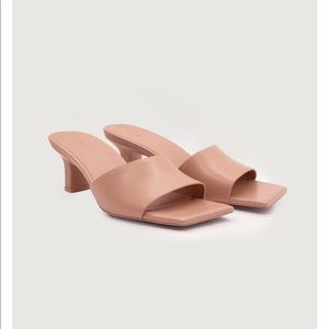 OAK + FORT Kitten Heel Sandal